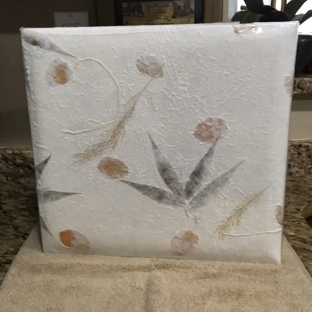 Textured Expressions Botanical Handmade Paper Collection 20 Page Scrapbook